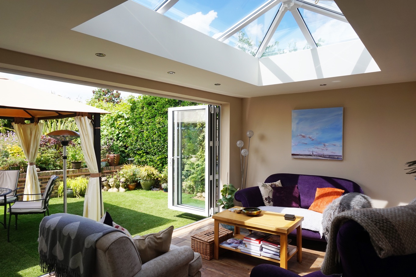 Interior photo of the Conservatory to Orangery transformation