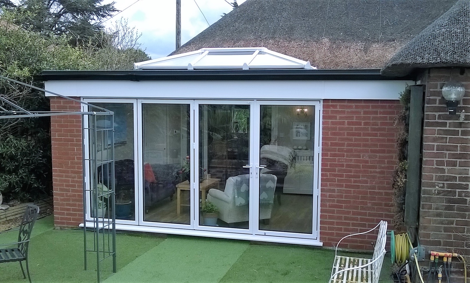 Exterior photo of the Conservatory to Orangery transformation